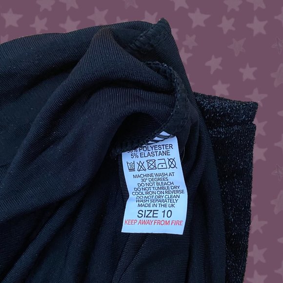 NWT BLACK BODYCON SPARKLY DRESS - Picture 4 of 4